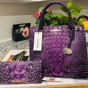 Brahmin Ultraviolet Small Caroline & Ady Wallet